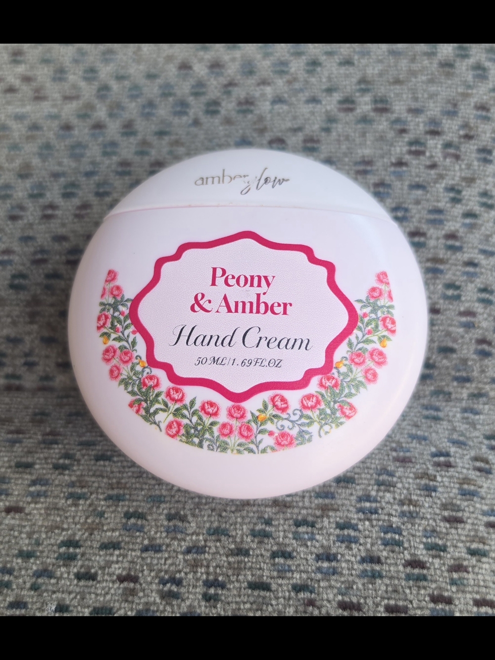 AmberGlow Peony & Amber Hand Cream 50ml/1.69oz BNIB
